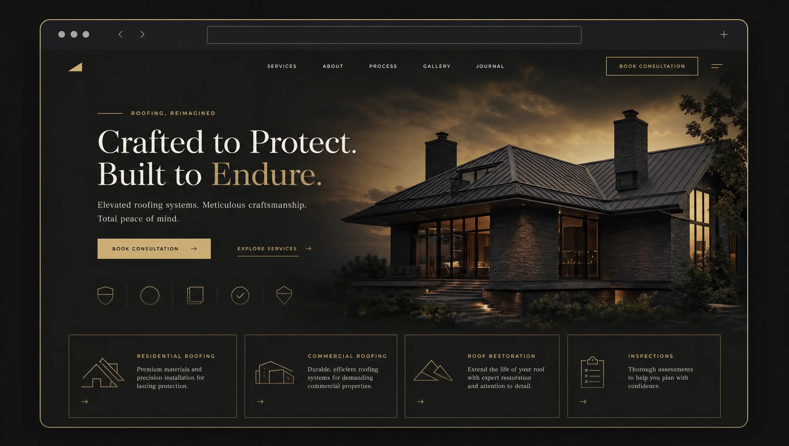 Roofing — Crafted to protect. Built to endure.